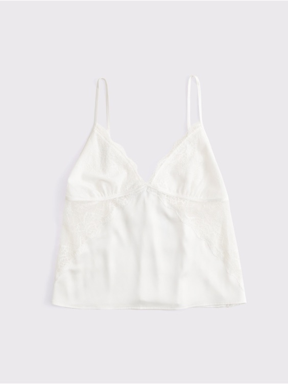 Abercrombie Women’s Sheer Sleep Cami | Pearl | Size Medium - Picture 2 of 12